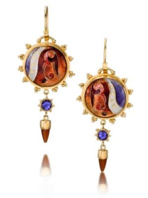 Athena Award-Winning Enamel Earrings