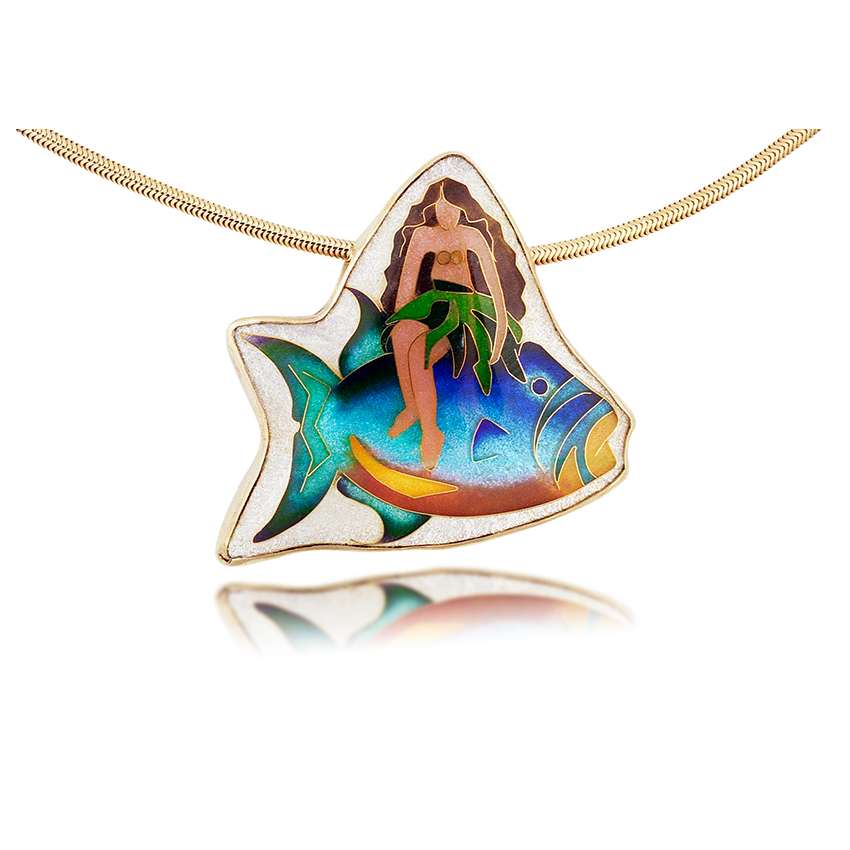 Island Girl Hawaiian Jewelry Enamel Necklace