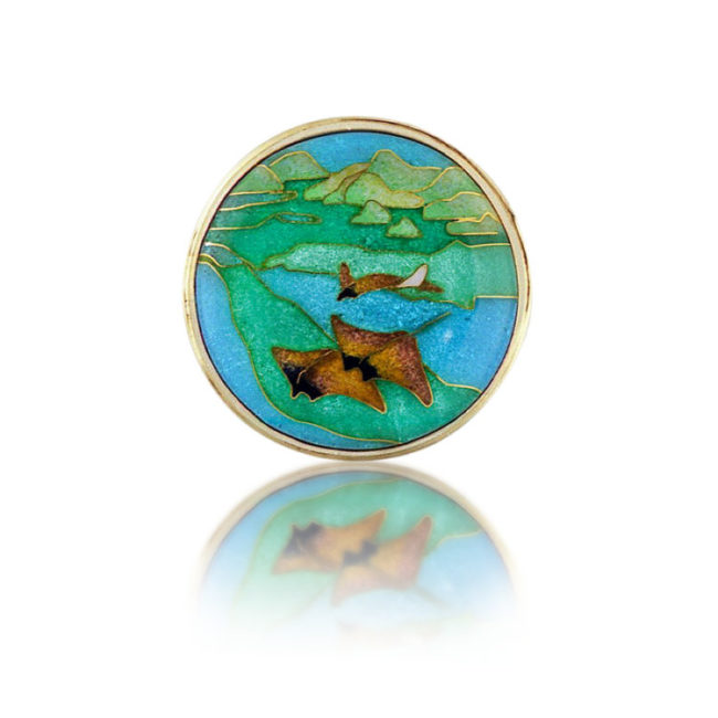 Rays Of Light Enamel Custom Jewelry Pendant