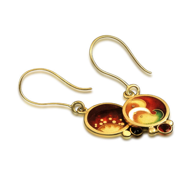 Sol Fusion Double Sided Enamel Earrings