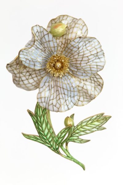 Matilija Poppy Brooch
