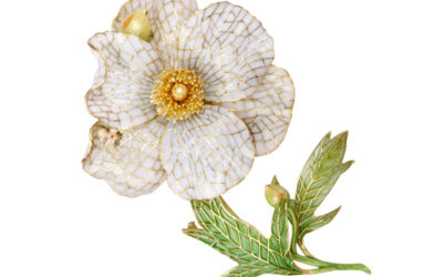 Matilija Poppy Brooch